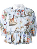 animals print blouse 