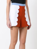 colour block A-line skirt