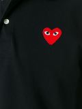 embroidered heart polo shirt