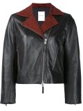 contrast lapels jacket 