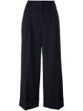 cropped wide leg trousers