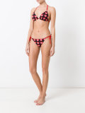 heart print bikini set