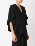 v-neck blouse