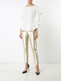 ruffled sleeves blouse