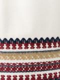 embroidered hem shift dress