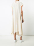 gathered front dress