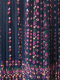 pleated floral print skirt