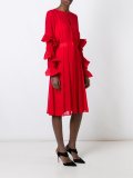pleated details dress