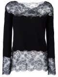 scalloped lace insert top