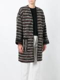 striped cardi-coat 