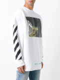 striped sleeves sweatshirt