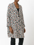 floral print buttoned coat