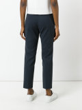 cropped straight leg trousers