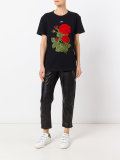 printed rose T-shirt