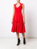 pleated hem dress