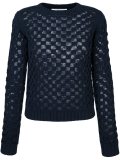 square knit jumper
