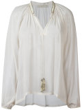 tassel neck blouse 