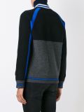 striped band varsity jacket