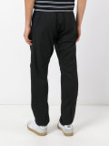 striped panel trousers