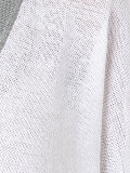 contrast V-neck jumper