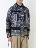 tile print jacket