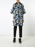 floral print oversized coats