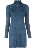 longsleeved zipped neck dress