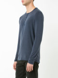 longsleeved button T-shirt