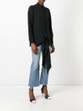waist-tie shirt