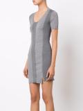 ribbed panel dress