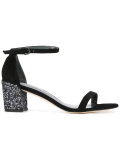 sequin-heel sandals