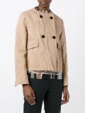 crinkled double breasted jacket
