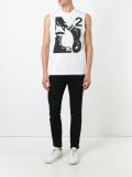 punk boots sleeveless T-shirt