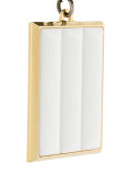 strass rectangular earrings