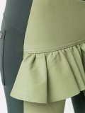 leather flared trousers
