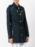 zipped shoulder coat