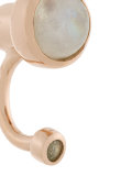Gravitation moonstone and white topaz earrings
