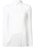 tied neck angular blouse