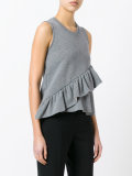 ruffled trim top 