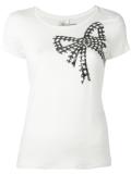 sequin ribbon T-shirt 