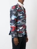 runway padded camouflage blazer