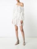 longsleeved tiered lace dress