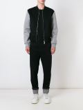 zipped varsity jacket