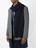 contrast stripe scarf