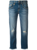 straight cropped jeans