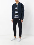 pleated back bomber jacket