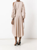 open sleeve midi dress