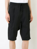 ribbed stripe track shorts