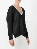 V neck knitted top 