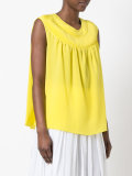 round neck shift blouse